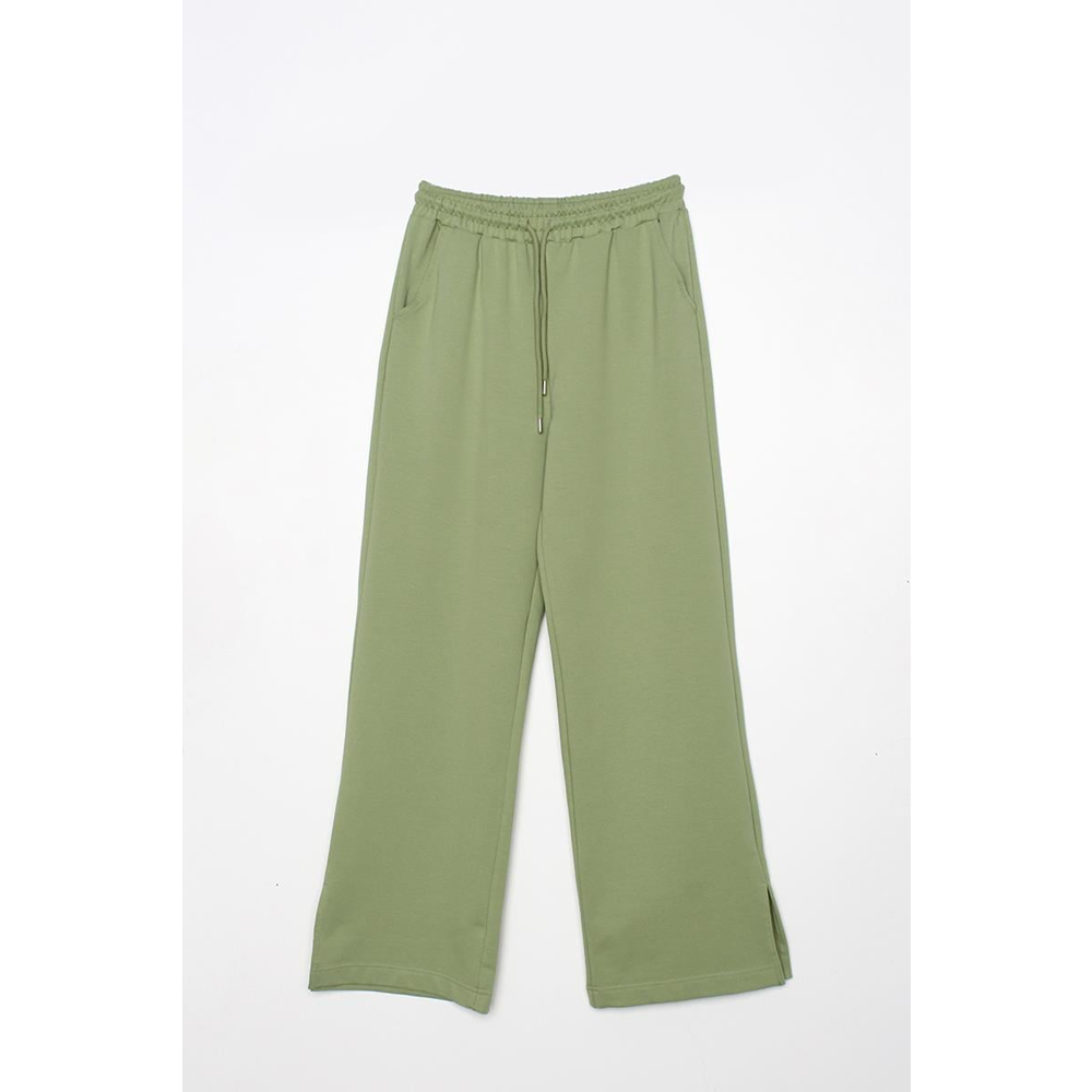 Allday Açık Yeşil Paçası Yırtmaçlı Kadın Eşofman Altı 40 Beden