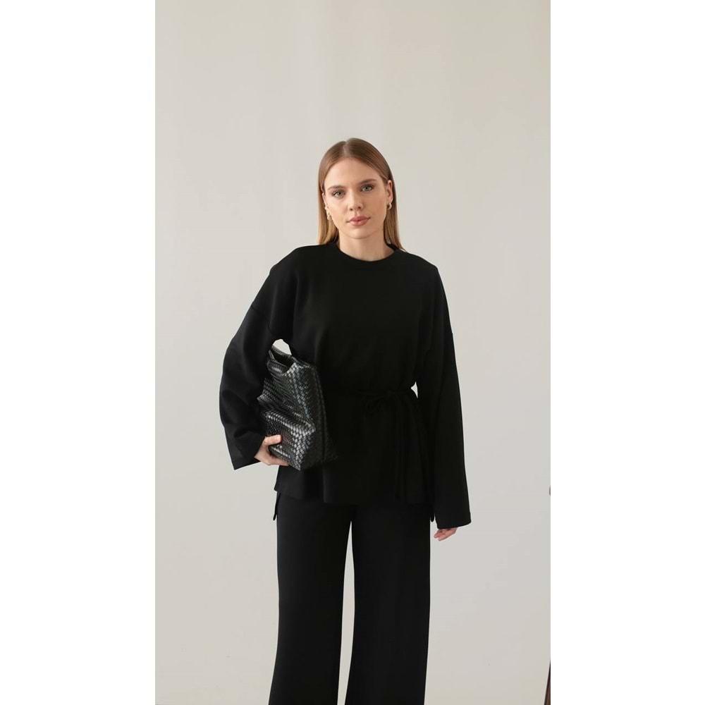 Modal İpli Basic Kadın Siyah Kadın Takım (36-42 Beden) Standart