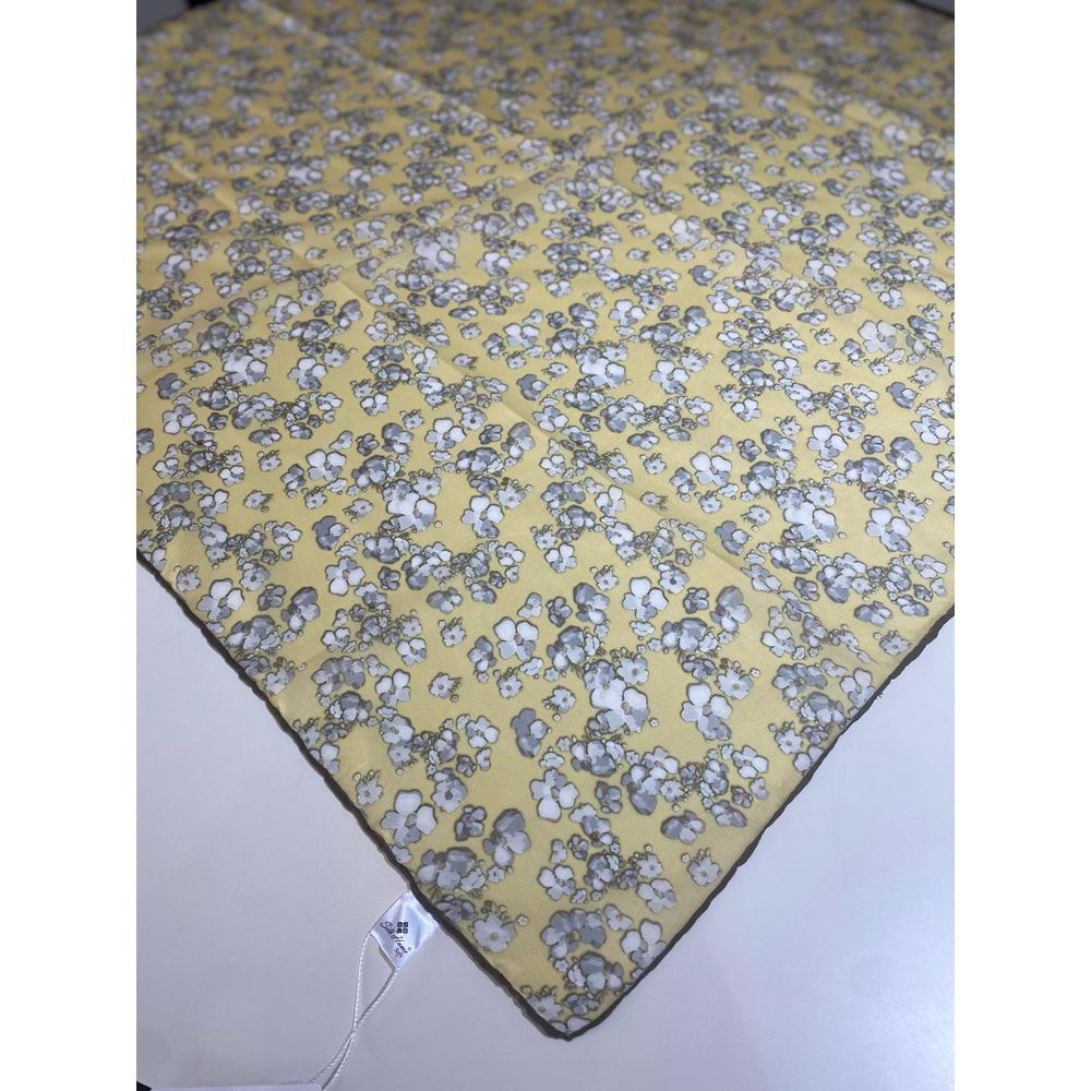 Silk Home Soft Desenli Sarı Eşarp 170
