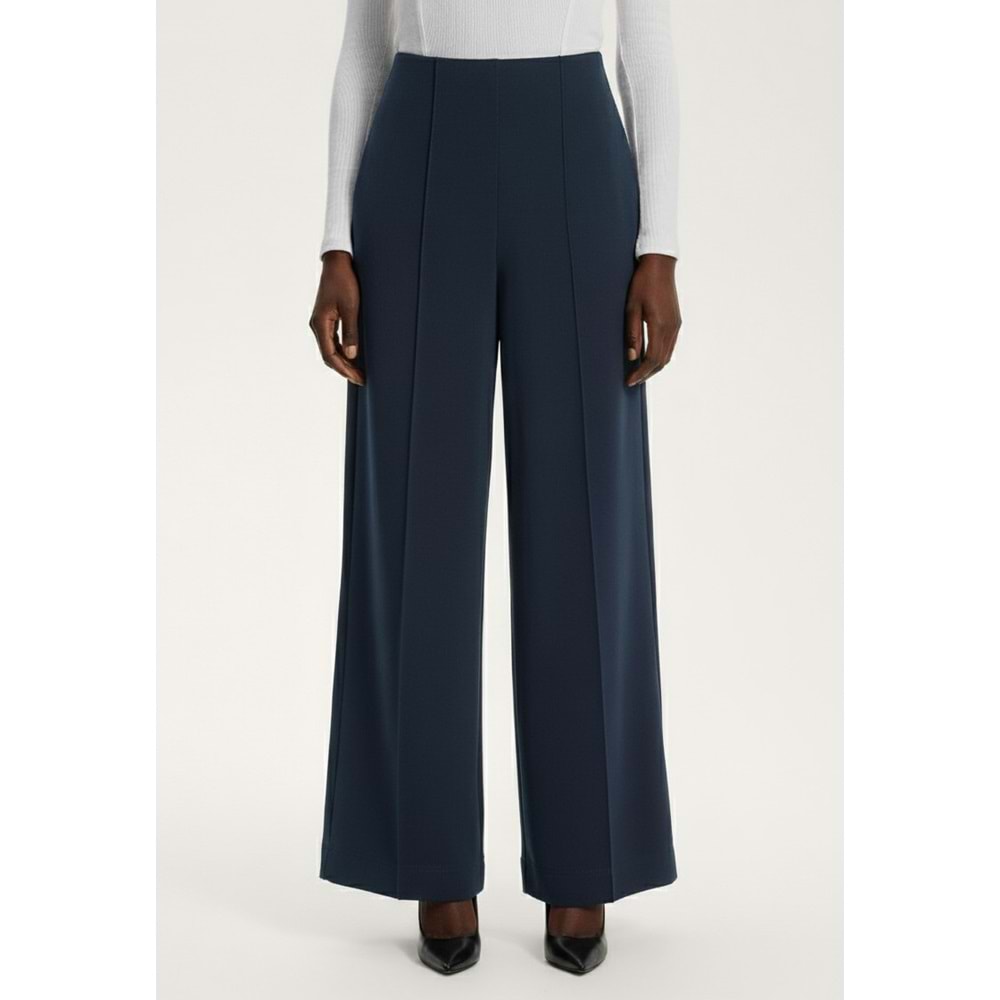 Modal Çimalı Mavi Kadın L Beden Pantolon