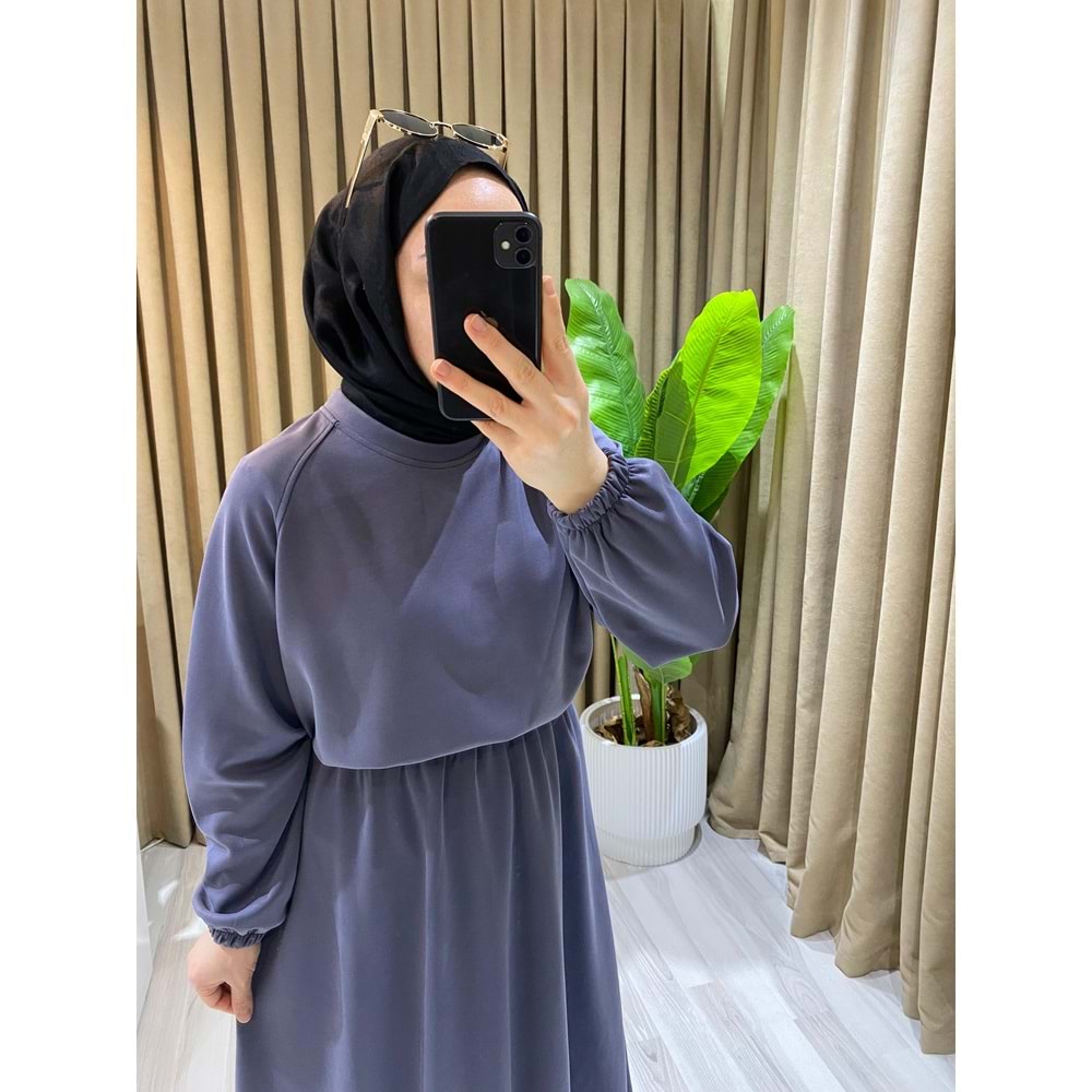 Modal Etekli Gri Takım L-XL Beden (42-44 Beden)