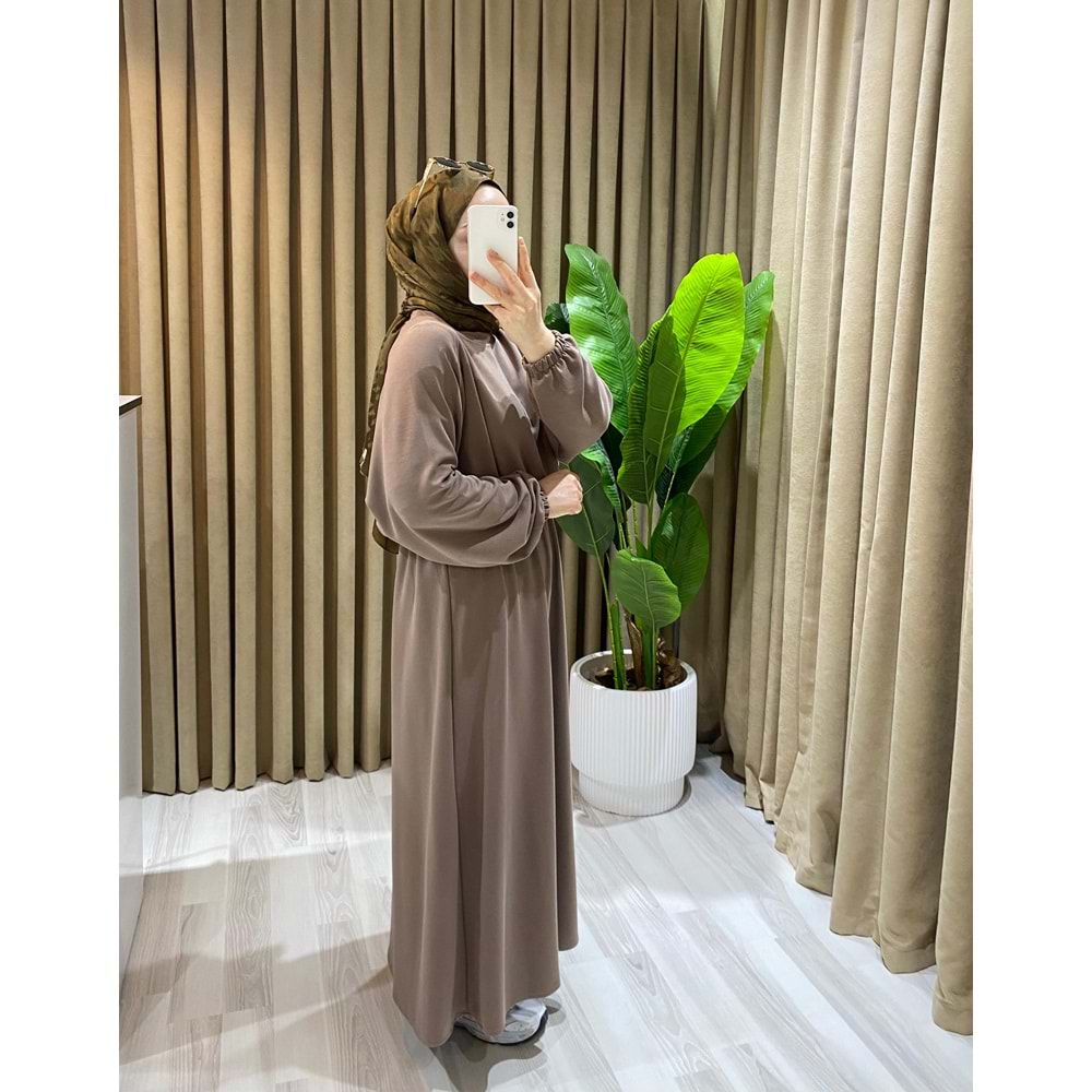 Modal Etekli Sütlü Kahve Takım L-XL (42-44 Beden)