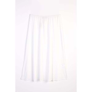 Jarse Beyaz Beli Lastikli Etek Astarı 44 Beden