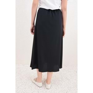 Jarse Siyah Beli Lastikli Etek Astarı 40 Beden