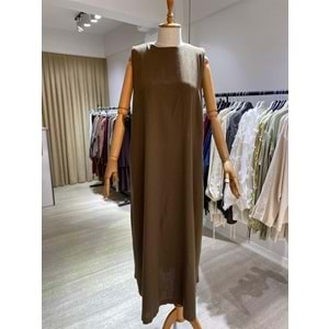 Ham Keten Jile Kimono Kahverengi Takım 1 Beden
