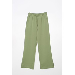 Allday Açık Yeşil Paçası Yırtmaçlı Kadın Eşofman Altı