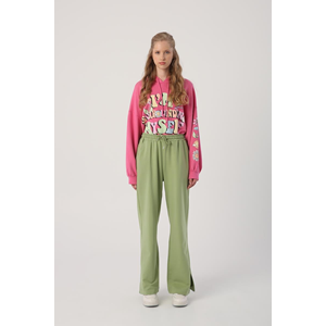 Allday Açık Yeşil Paçası Yırtmaçlı Kadın Eşofman Altı 42 Beden