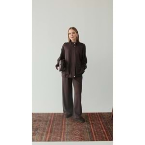 Kahverengi Modal Takım S-M Beden | Yumuşak Likralı Kumaş Eşofman