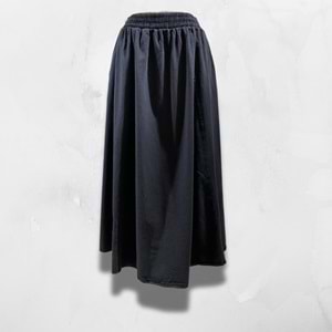 Gabardin Cepli Keten Siyah Etek L Beden