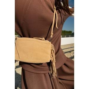 Yarasa Kol İkili Pamuk Kadın Kahverengi Takım L-XL (40-42) Beden