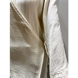 Müslin Kimono 7016 Beyaz M Beden