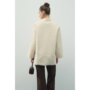 Melanj Dokulu Ekru S/M Kadın Kazak