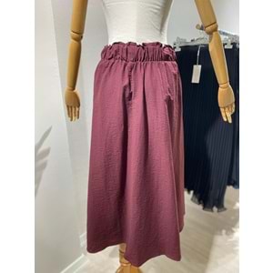 Cupra Pamuklu Ceketli Etekli Bordo L-XL Takım