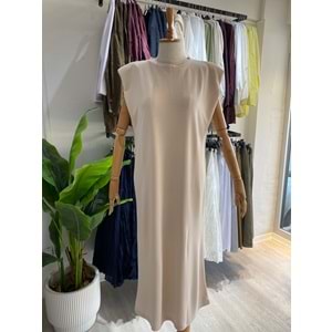 Vatkalı Modal Taş Elbise M Beden