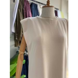 Vatkalı Modal Taş Elbise M Beden