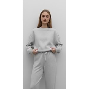 Selanik Örgü Pantolonlu Kadın Takım - Gri (L / 40)