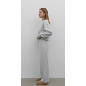 Selanik Örgü Pantolonlu Kadın Takım - Gri (S / 36)