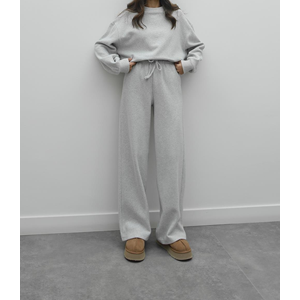 Selanik Örgü Pantolonlu Kadın Takım - Gri (S / 36)