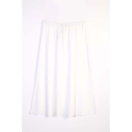 Jarse Beyaz Beli Lastikli Etek Astarı 38 Beden