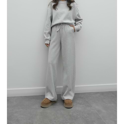 Selanik Gri Pantolonlu Kadın EşofmanTakımı M Beden