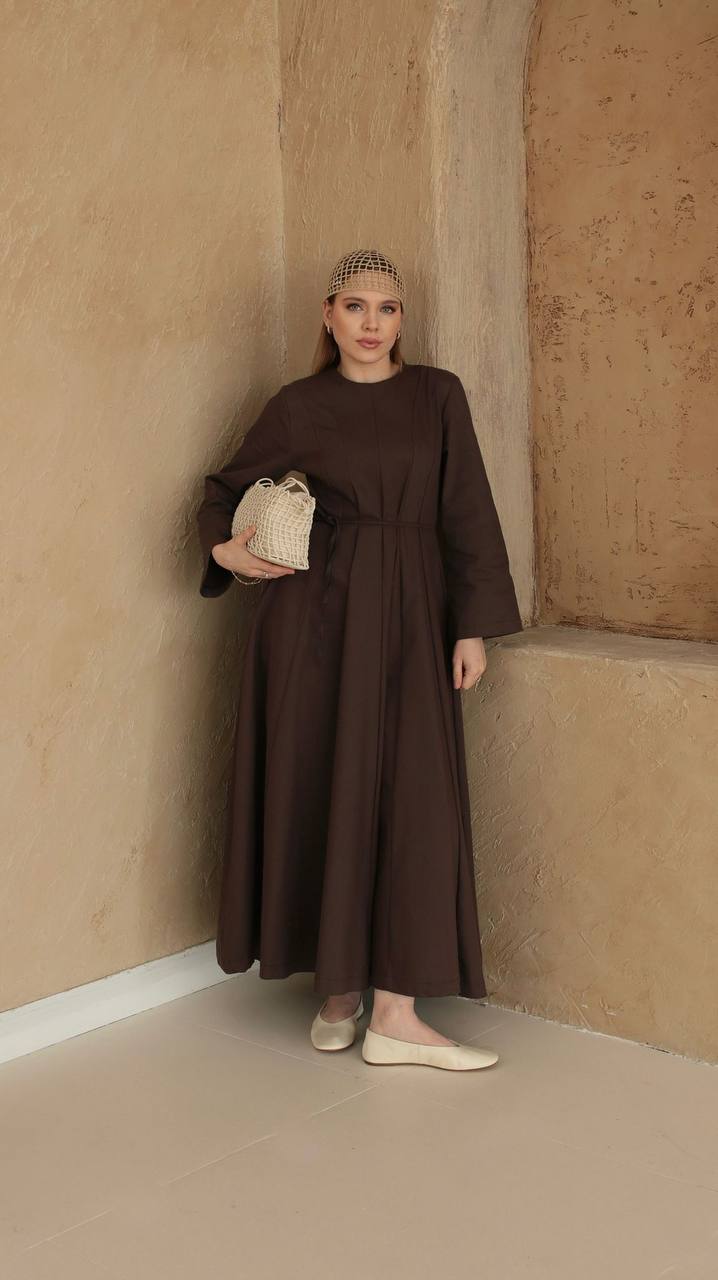 Lento Gabardin Pens Detay Elbise