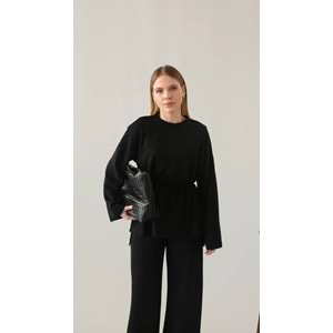 Modal İpli Basic Kadın Siyah Kadın Takım (36-42 Beden) Standart