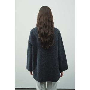 Melanj Dokulu Lacivert S/M Kadın Kazak