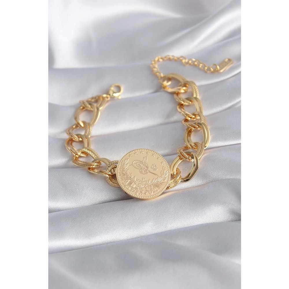316L Çelik Gold Renk Model Samanyolu Kadın Bileklik