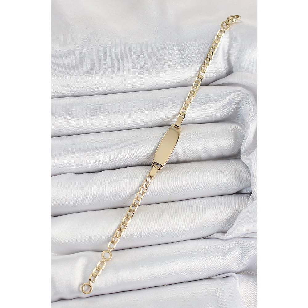 Pirinç Oval Model Gold Renk Xuping Bebek Künyesi