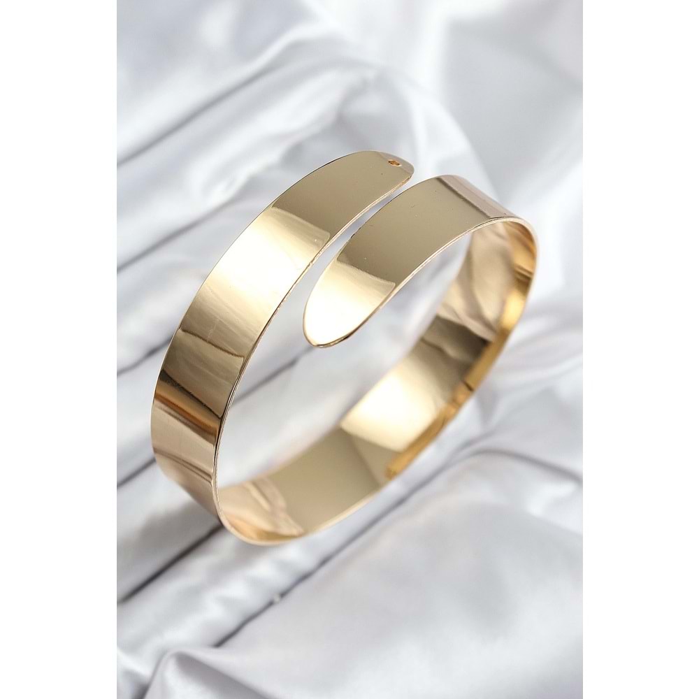 Pirinç Sarmal Model Gold Renk Pazu Bileklik