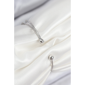 Pirinç Zirkon Taşlı Su Yolu Model Gümüş Renk Kadın Bileklik