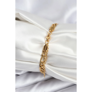 316L Çelik Gold Renk Oval Yazı Yazmaya Uygun Kadın Bileklik