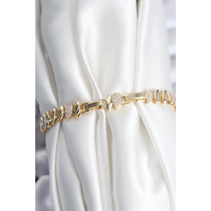 Pirinç VIP Seri Gold Renk Arpa Model Kadın Bileklik