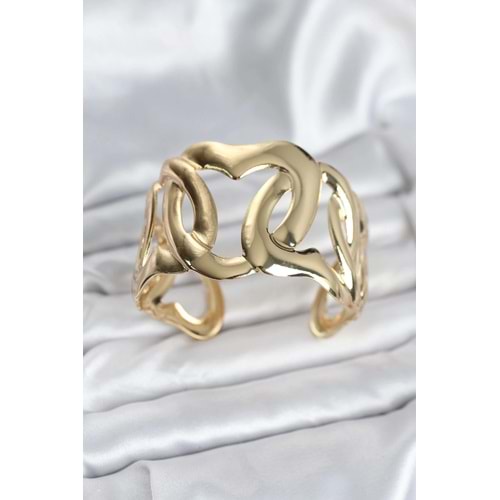 Pirinç Gold Renk Vintage Kadın Bileklik