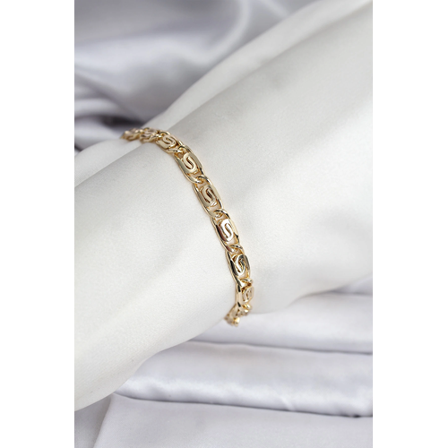 14K Gold Renk Kaplama Zincir Model CM Kadın Bileklik