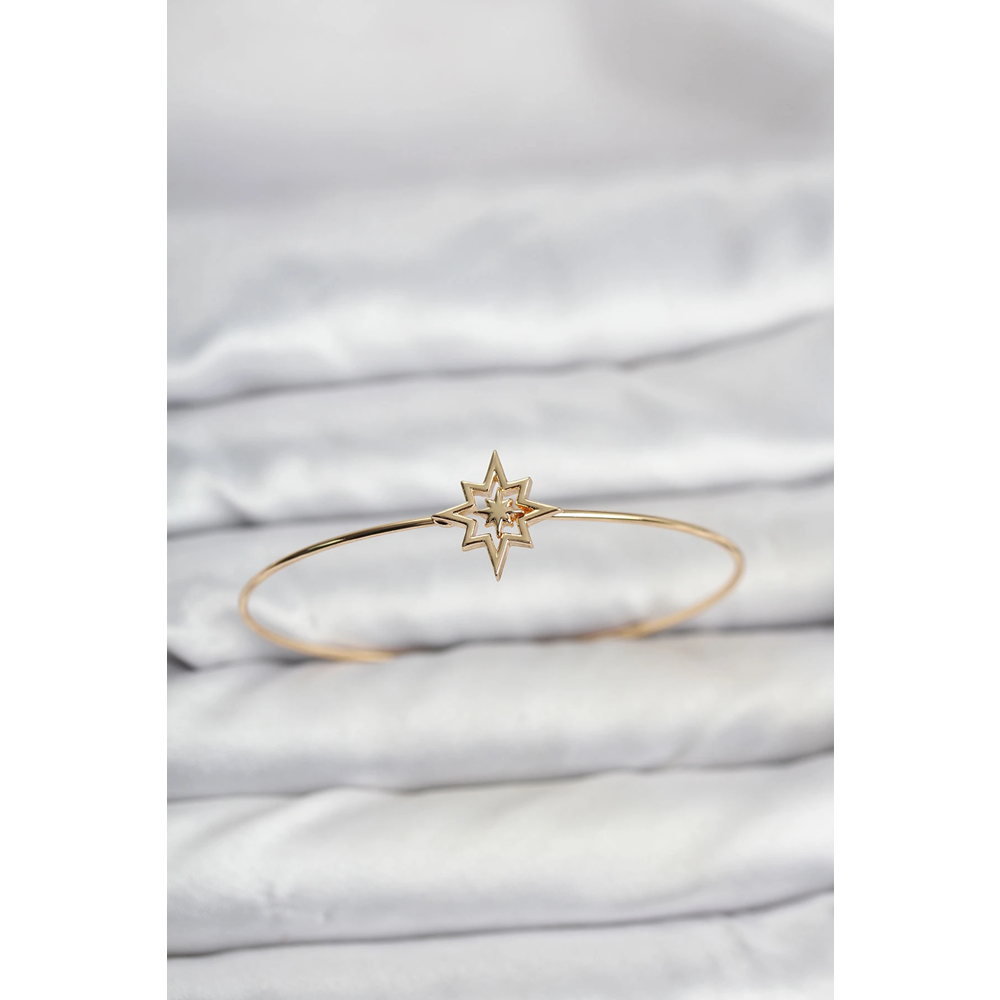 Kutup Yıldızı Model Gold Renk Bileklik