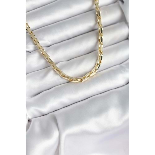 Pirinç Gold Renk 60 cm Zincir Kadın Kolye