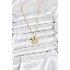 316L Çelik Zincir Gold Renk Erkek Kız Model Kadın Kolye