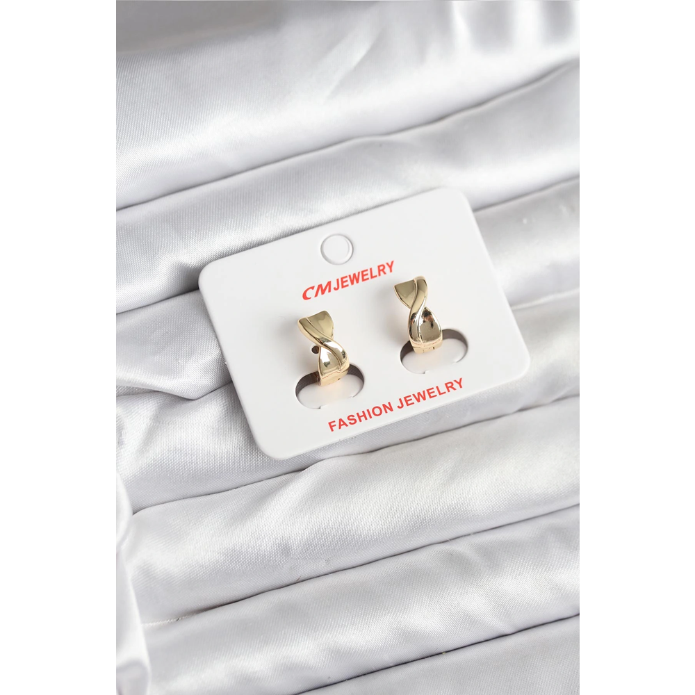 14K Gold Renk Kaplama CM Kadın Küpe