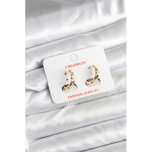 14K Gold Renk Kaplama CM Kadın Küpe