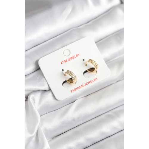 14K Gold Renk Kaplama CM Kadın Küpe