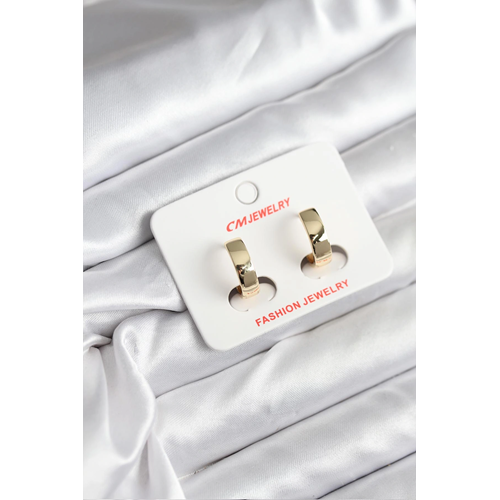 14K Gold Renk Kaplama CM Kadın Küpe