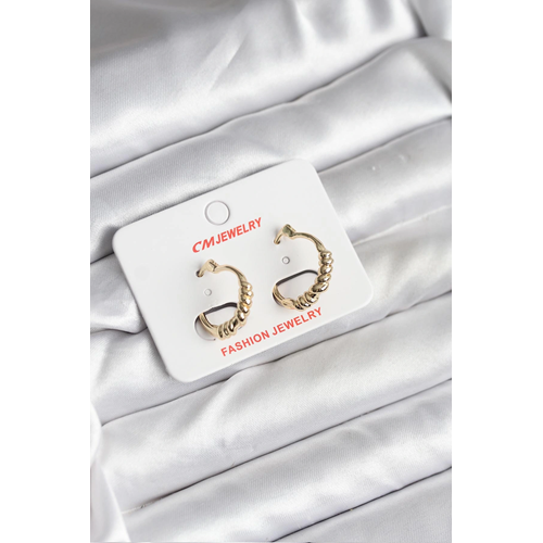 14K Gold Renk Kaplama CM Kadın Küpe