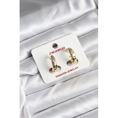 14K Gold Renk Kaplama CM Kadın Küpe