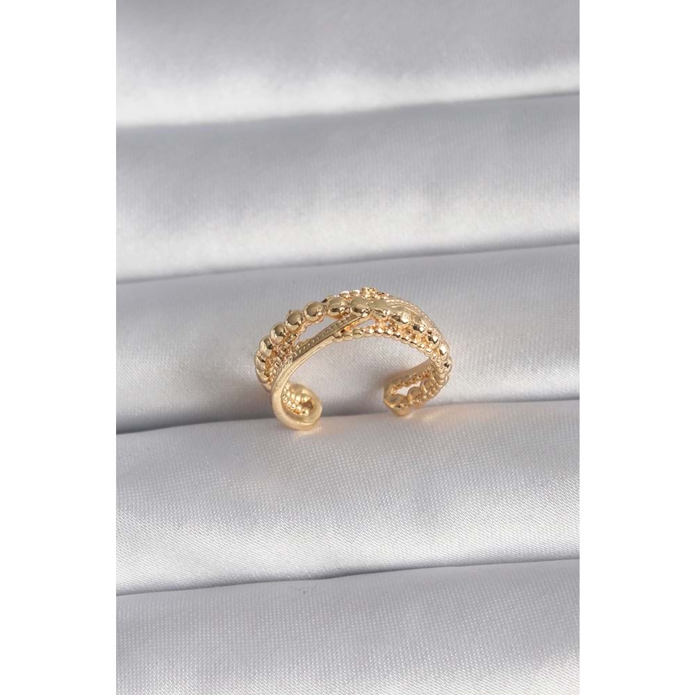 Pirinç Gold Renk Kadın Yüzük
