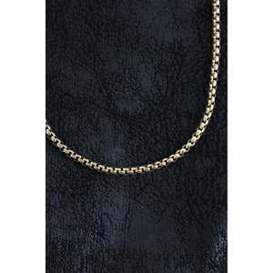 316L Çelik Örme Zincir Model Gold Renk Erkek Kolye