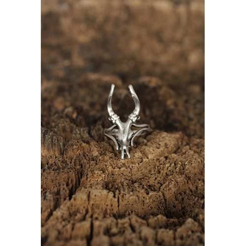 Ayarlanabilir Boynuz Tasarımlı Erkek Yüzük