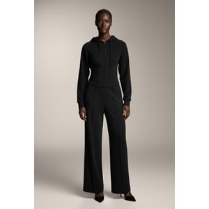 Modal Çimalı Siyah Kadın S Beden Pantolon