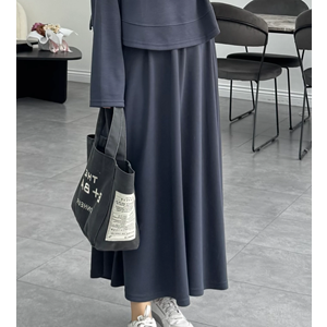 Modal Etekli Antrasit Takım L-XL Beden (42-44 Beden)