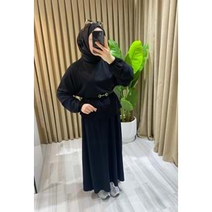 Modal Etekli Siyah Takım S-M Beden (36-38-40 Beden)